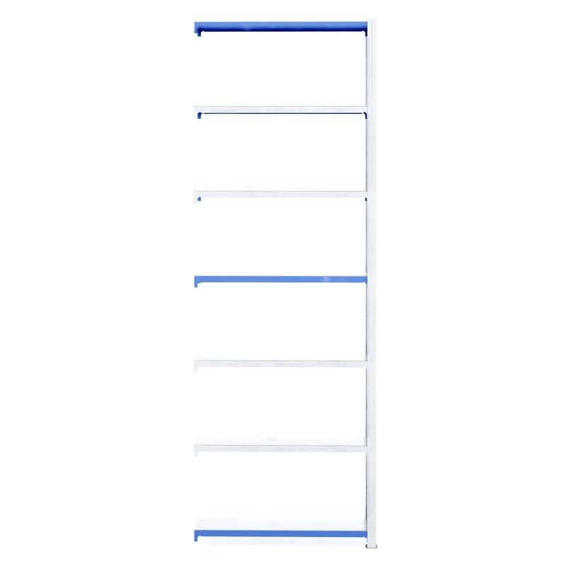 RackZone Easy Rack Galvanised Shelving Extender, 6 shelves, 300mm depth.