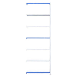 RackZone Easy Rack Galvanised Shelving Extender, 6 shelves, 300mm depth.