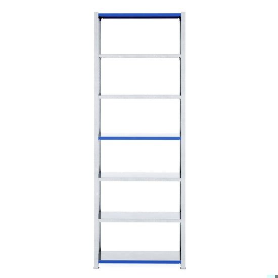 RackZone Easy Rack Galvanised Shelving, 6 shelves, 500mm deep, for garages.