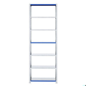 RackZone Easy Rack Galvanised Shelving, 6 shelves, 500mm deep, for garages.