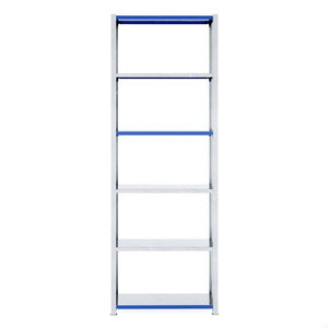 RackZone Easy Rack Galvanised Shelving 600mm, five shelves, starter unit.