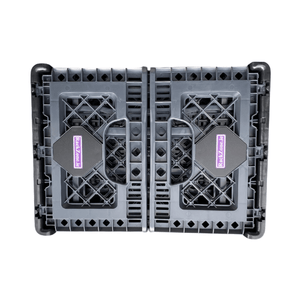 RackZone Foldable Crate 25L Grey, 400x300x260mm—durable storage solution.