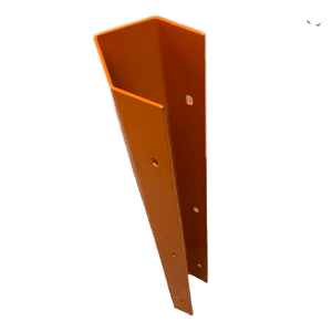 Single Upright Angle Reinforcement 80mm Orange