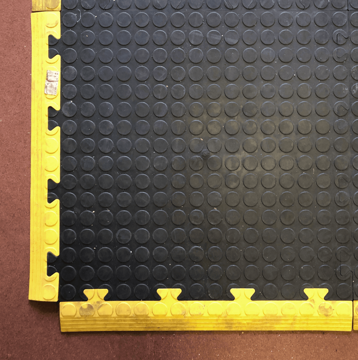 RackZone Vinyl Floor Edging Tiles BLACK (pack of 10) with interlocking edges.