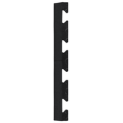 RackZone Vinyl Floor Edging Tiles BLACK (10-pack) for floor protection.