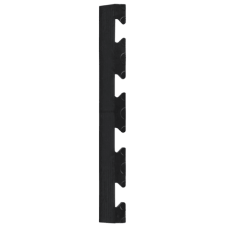 RackZone Vinyl Floor Edging Tiles BLACK (10-pack) for floor protection.