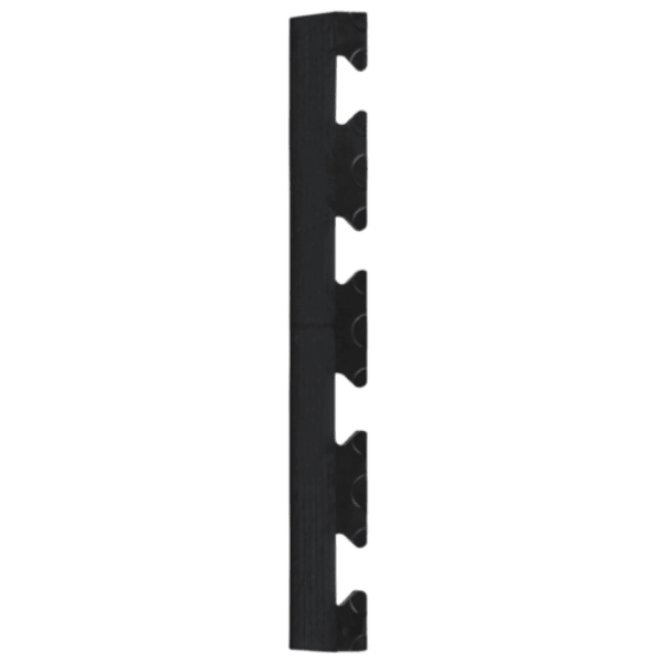 RackZone Vinyl Floor Edging Tiles BLACK (10-pack) for floor protection.
