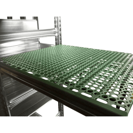 RackZone 10 Bay Galvanised Shelving with Plastic Shelves for Food Storage.