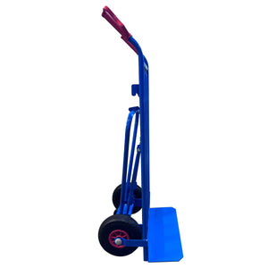RackZone Hand Truck 2-in-1, 200kg load, 1295Hx590Wx498D mm, blue with red handles.