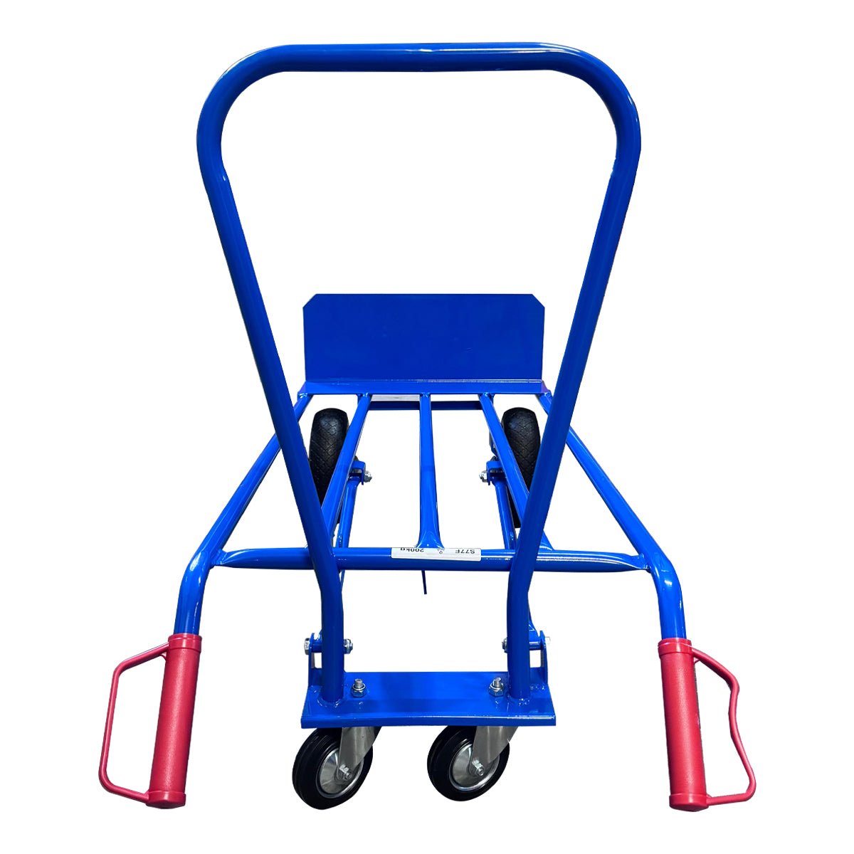 RackZone Hand Truck 2-in-1, 200kg, front view, blue with red handles.