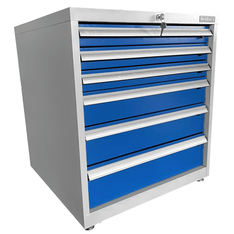 Industrial Six Drawer Cabinet