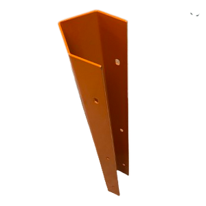 Single Upright Angle Reinforcement 80mm Orange