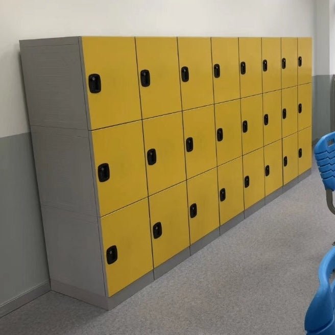 Plastic Locker 3 Door 1970h x 500d x 320w Yellow