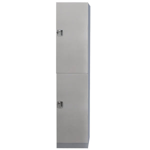 RackZone Plastic Locker, 2 Door, Blue, 1970h x 500d x 380w.