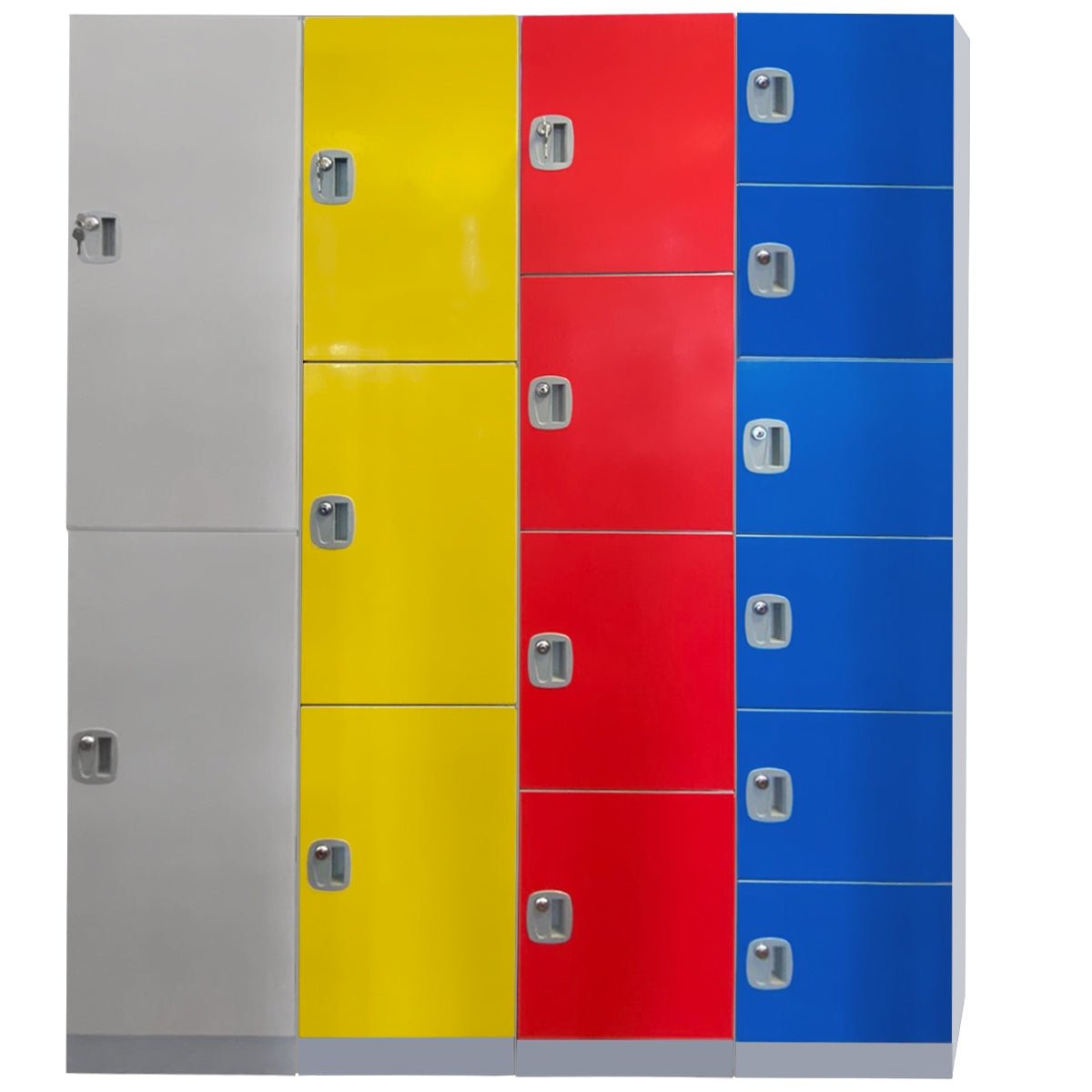 Plastic Locker 2 Door 1970h x 500d x 380w Red