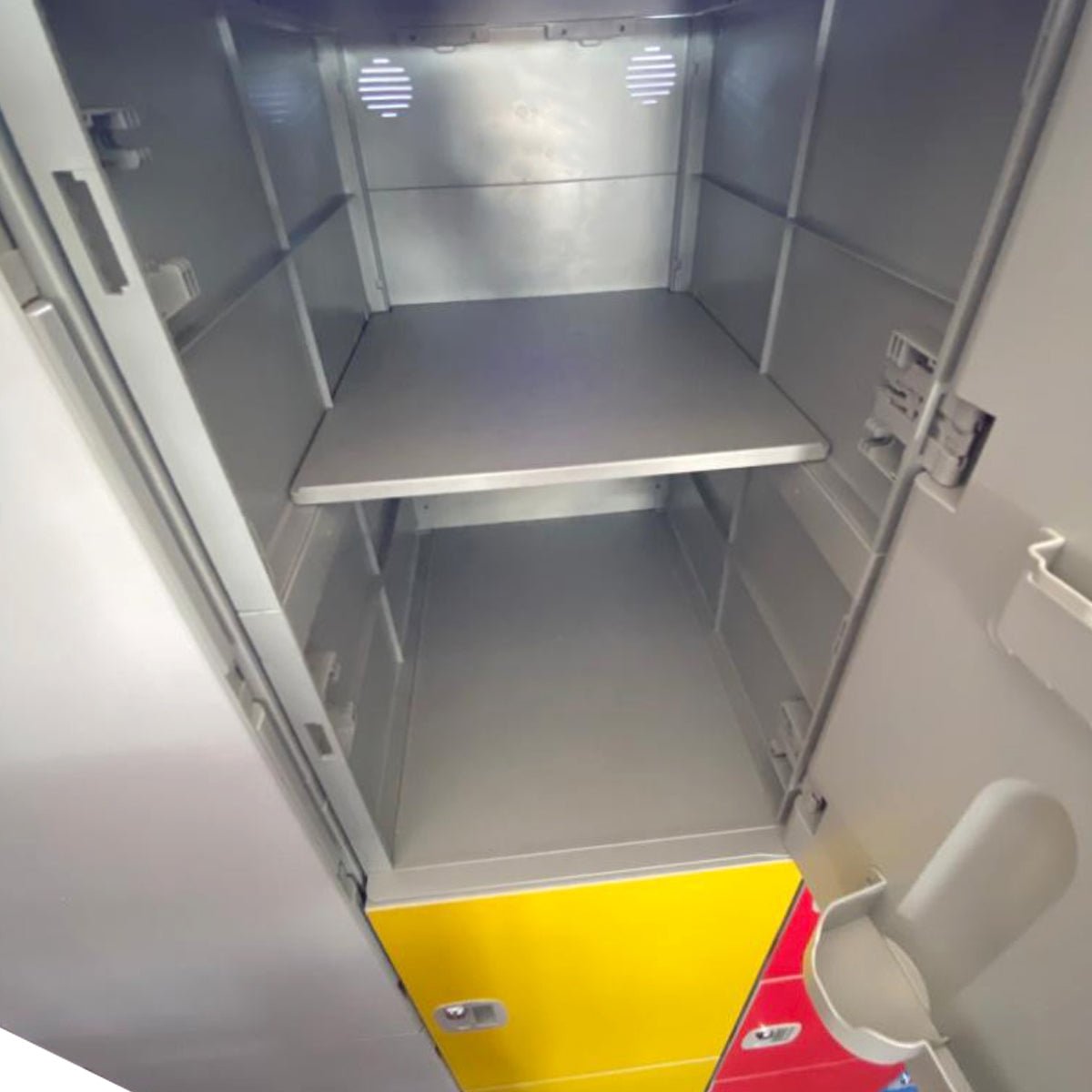 Plastic Locker 2 Door 1970h x 500w x 380 Yellow