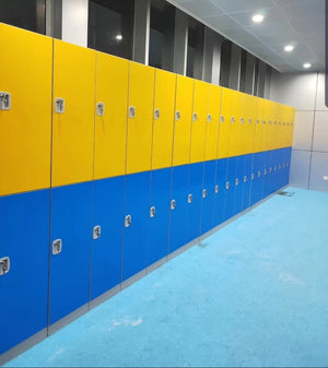Plastic Locker 2 Door 1970h x 500w x 380 Yellow