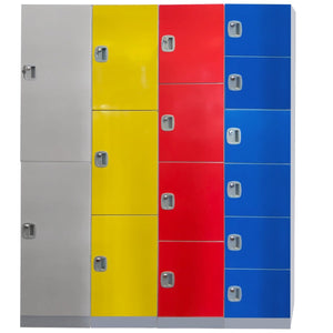 Plastic Locker 2 Door 1970h x 500w x 380 Yellow