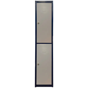 RackZone Metal Locker 2 Door, 1800x500x300mm, padlock-ready, tall & slim.