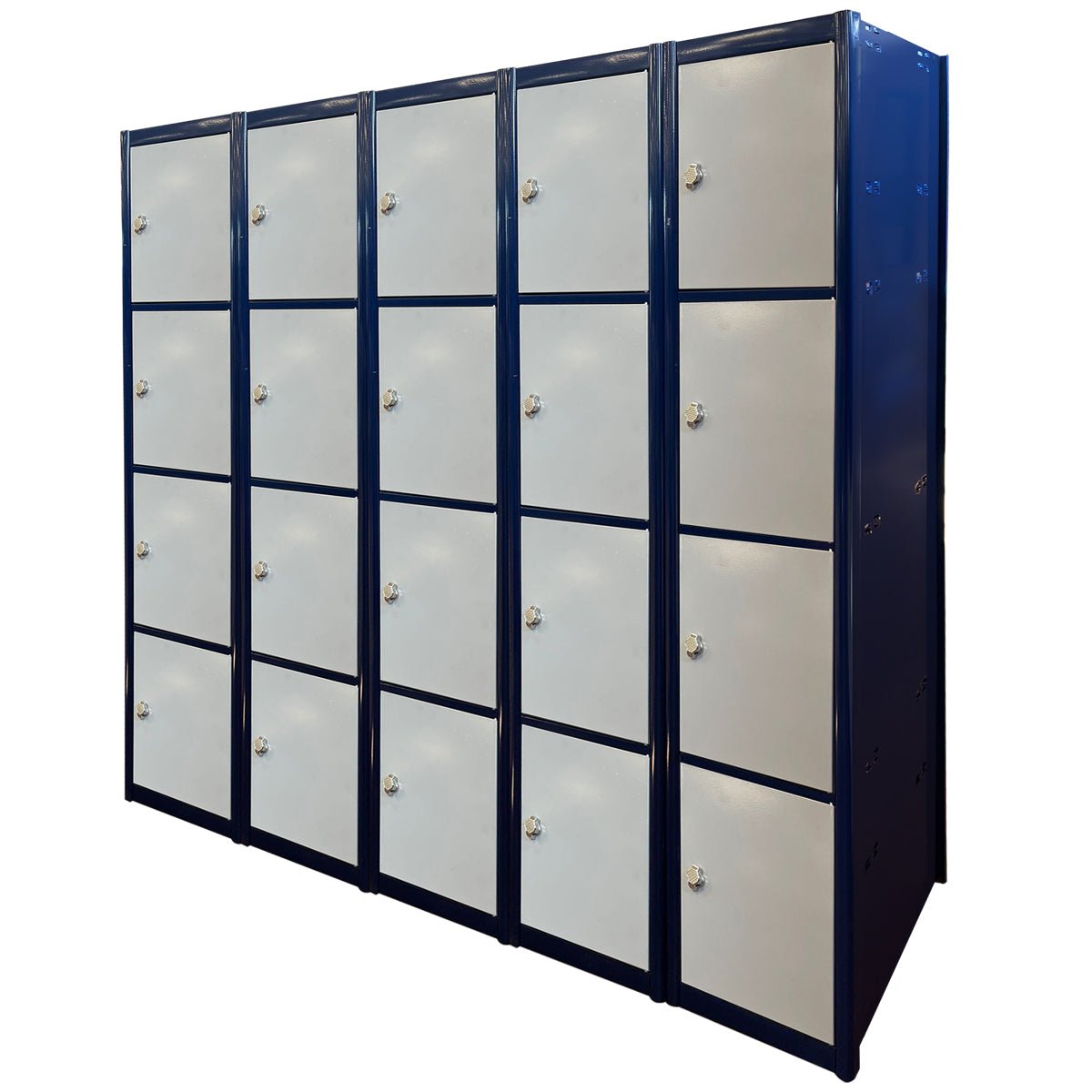 Metal Locker 4 Door 1800 x 500 x 300mm c/w Padlock 5 Bay