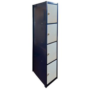 Metal Locker 4 Door 1800 x 500 x 300mm Starter c/w Padlock