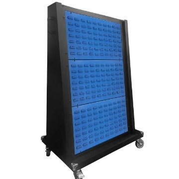 Double Sided Louvred panel Trolley - 1060H x 1300W x 610D - RackZone