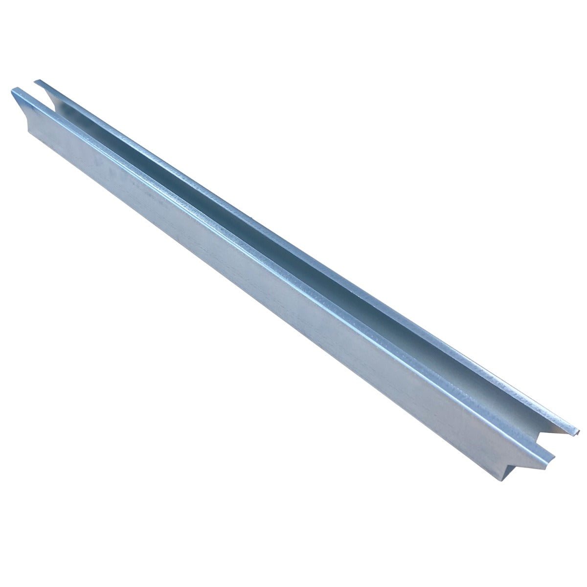 RackZone 790mm support bar for B-80 Longspan Shelving, metal, angled view.