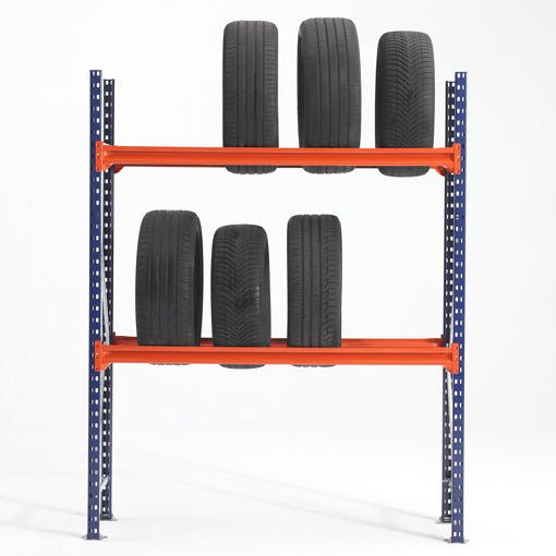 RackZone Tyre Racking 600mm holds six car tires against a white background.