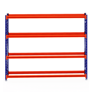 RackZone Tyre Racking 600mm Depth Starter with blue frame and orange bars.