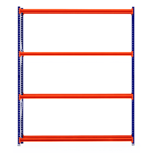 RackZone Tyre Racking 600mm Starter with orange beams and blue supports.