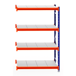 RackZone Longspan Shelving Extender with steel panels, 800mm deep.