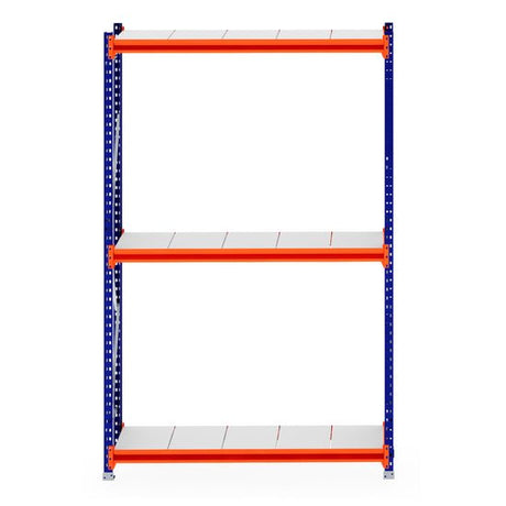 RackZone Longspan Shelving 400mm Steel Panels - Starter for heavy-duty storage.