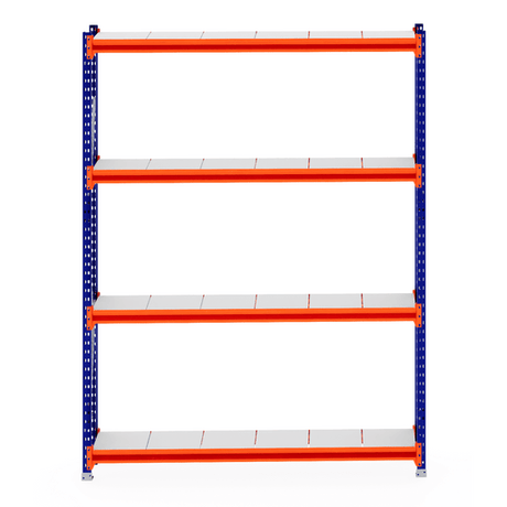 RackZone Longspan Shelving 400mm Steel Panels - Starter, front view.