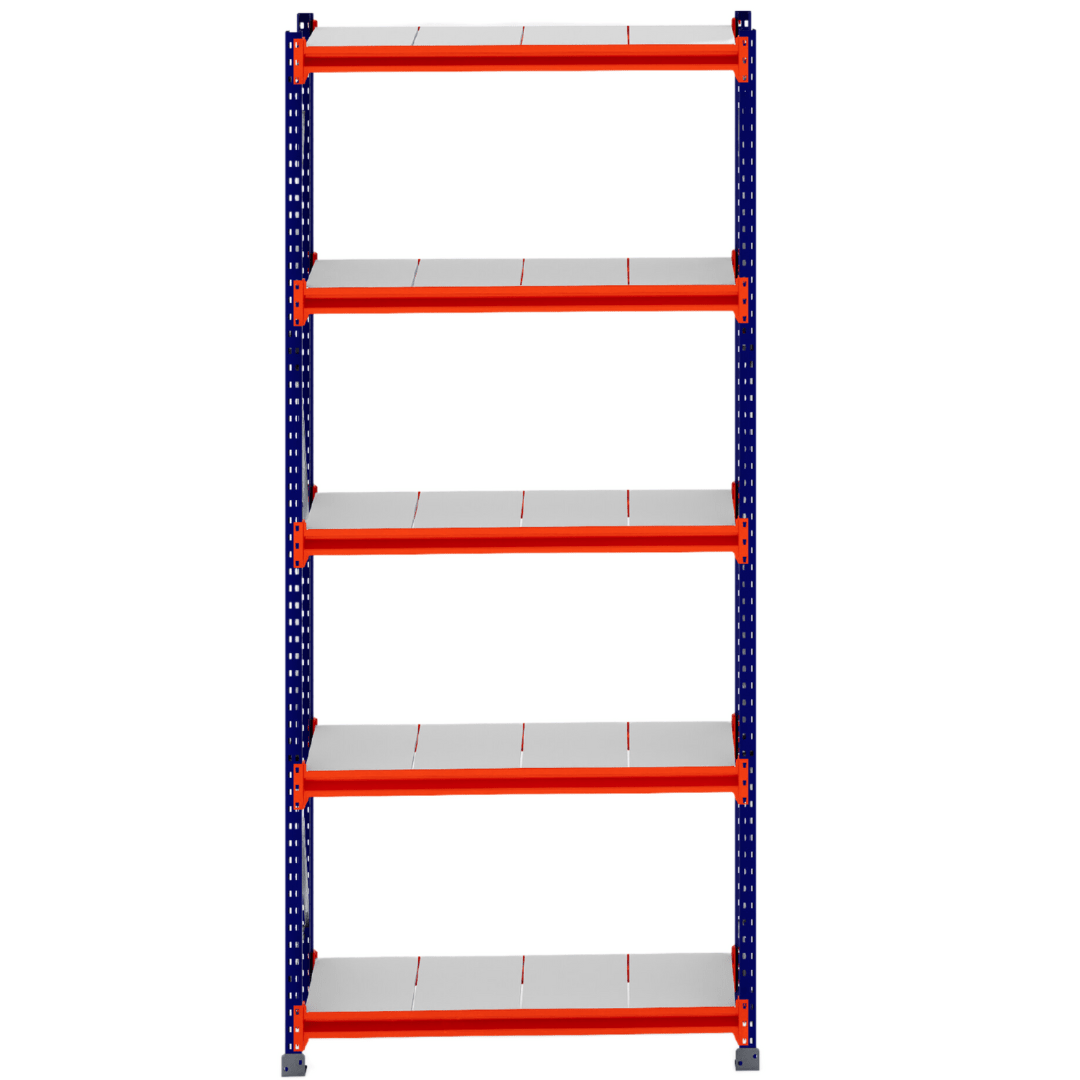 RackZone Longspan Shelving Starter, 400mm depth steel panels, heavy-duty.