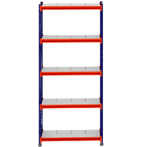 RackZone Longspan Shelving Starter, 400mm depth steel panels, heavy-duty.
