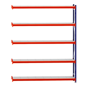 RackZone Longspan Shelving Extender with steel panels, 400mm depth.