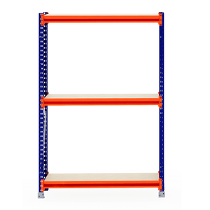 RackZone Longspan Shelving 400mm with laminated timber, starter unit.