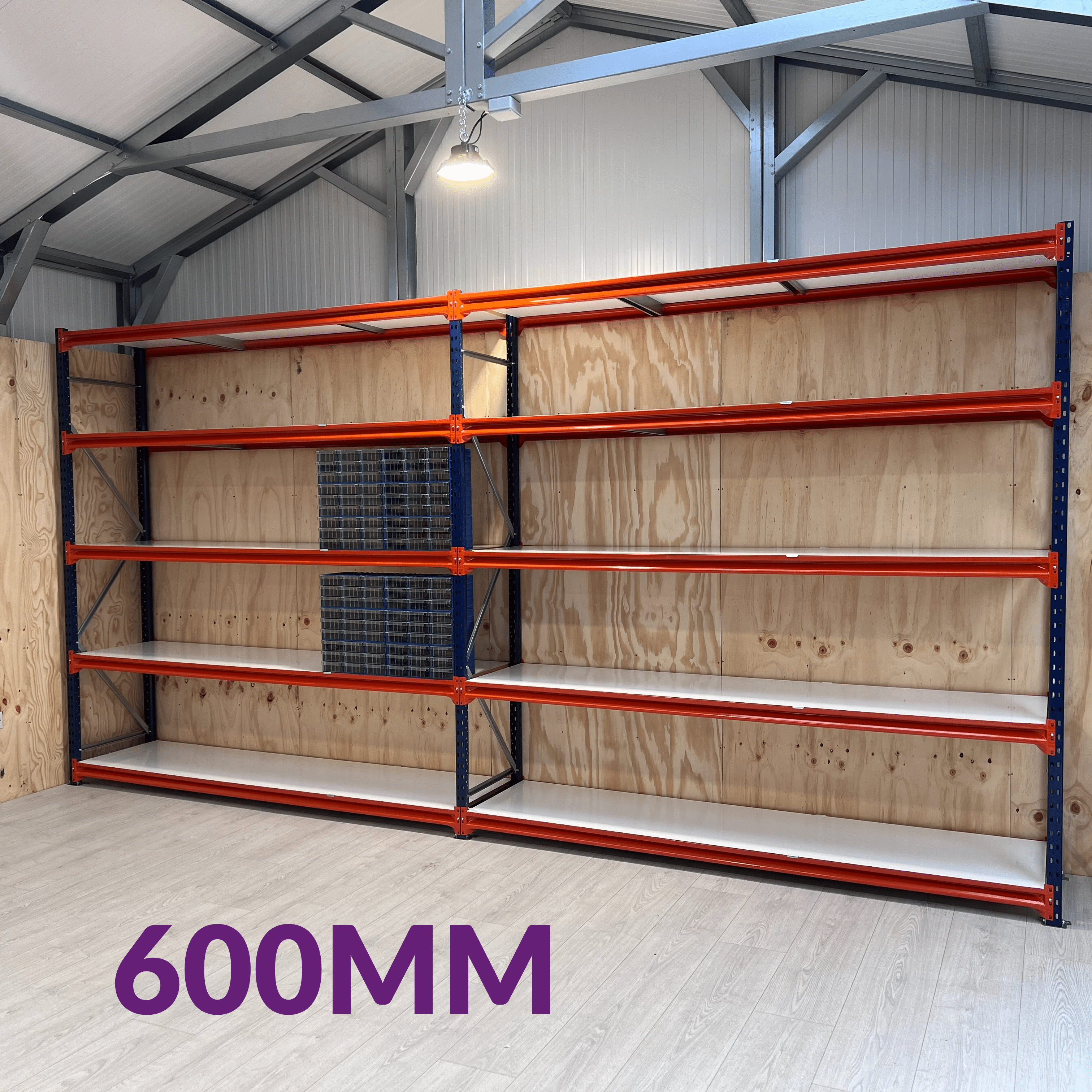 Longspan Shelving 600mm Depth Laminated Timber - Starter