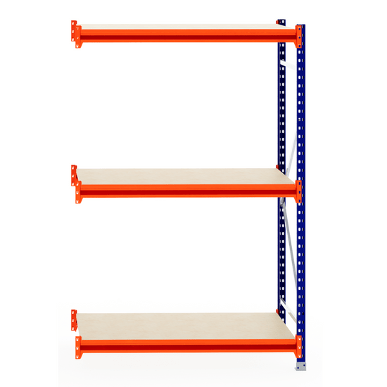 RackZone Longspan Shelving 800mm Depth, Laminated Timber – Extender.