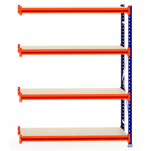 RackZone Longspan Shelving Extender, 600mm deep, with laminated timber shelves.