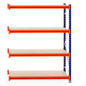 RackZone Longspan Shelving Extender, 800mm deep, laminated timber shelves.