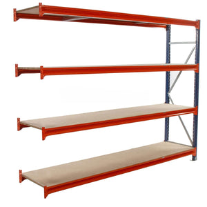 RackZone 10 Bays Longspan Shelving, 4 Levels, 2000Hx1800Wx800D, Incl Delivery.