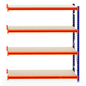RackZone Longspan Shelving Extender, 800mm deep, laminated timber shelves.
