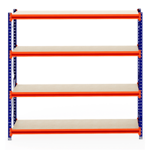 RackZone Longspan Shelving 800mm Starter with laminated timber shelves.
