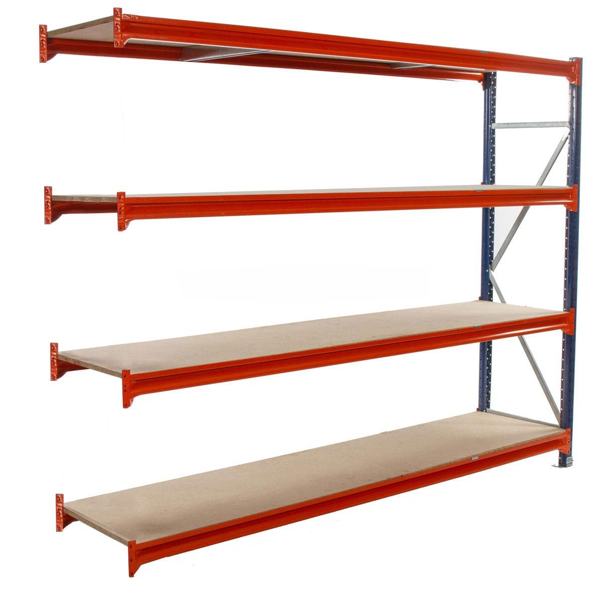 RackZone 10 BAYS Longspan Shelving, 4 Levels, 2000Hx2400Wx400D, Incl Delivery.