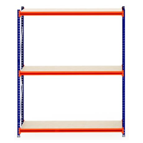 RackZone Longspan Shelving 800mm Deep with Laminated Timber - Starter Unit.