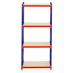 RackZone Longspan Shelving 800mm with four empty laminated timber shelves.