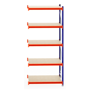 RackZone Longspan Shelving Extender, 800mm deep, laminated timber shelves.