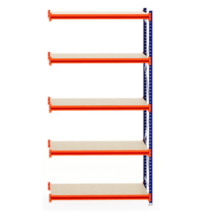 RackZone Longspan Shelving Extender, 600mm deep with timber shelves.