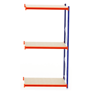 RackZone Longspan Shelving Extender, 800mm deep, laminated timber shelves.